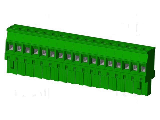 Connector: ontkoppelbare terminal strip; stekker; vrouwelijk Connector: ontkoppelbare terminal strip; stekker; vrouwelijk